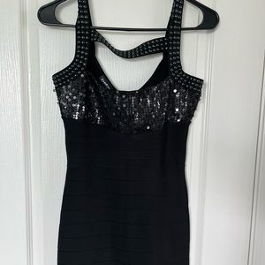 Bebe bandage midi dress